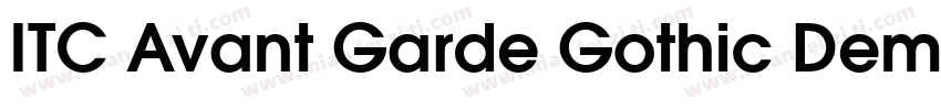 ITC Avant Garde Gothic Demi Conden字体转换